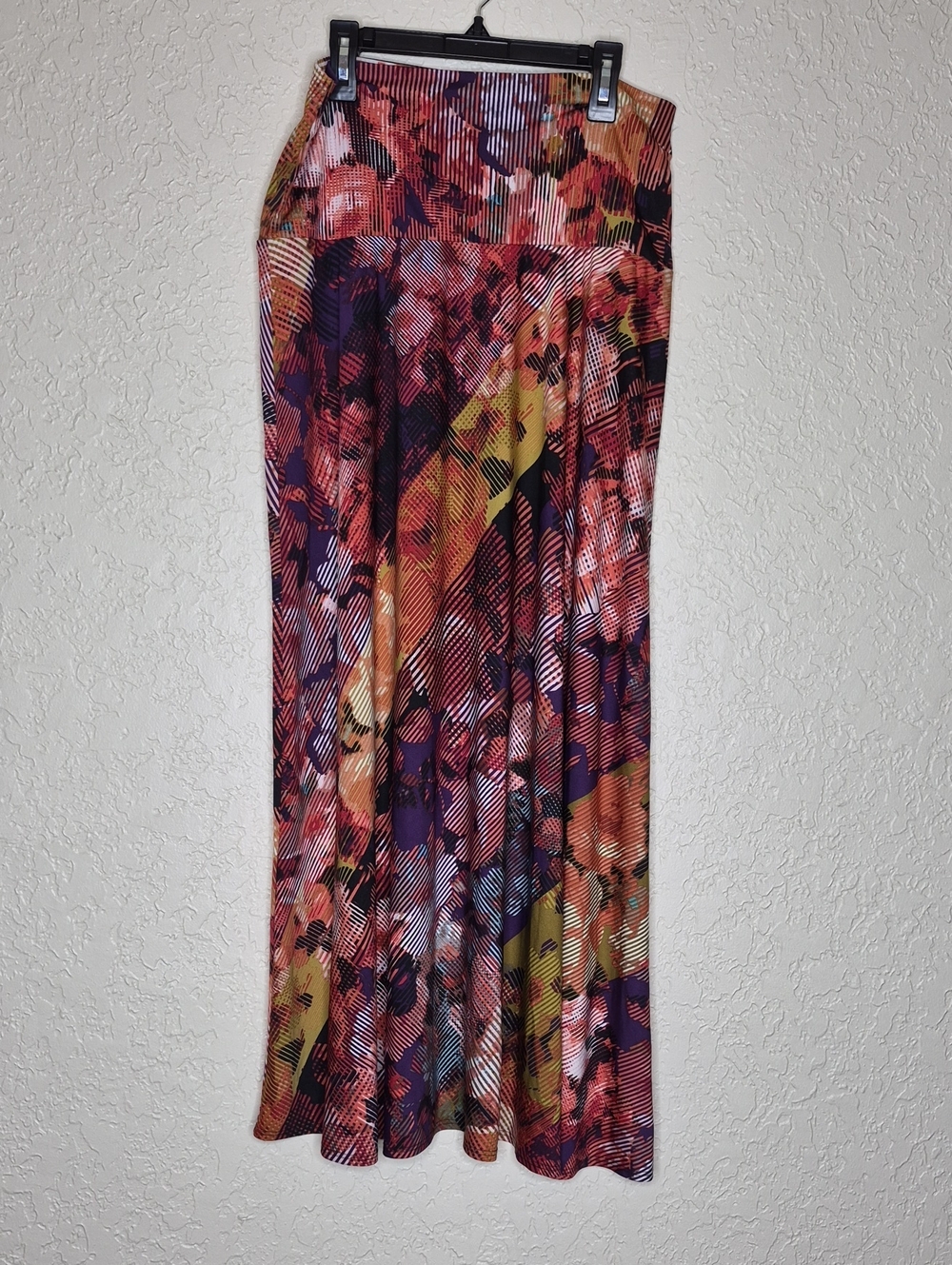 Melissa Paige‎ Multicolored Abstract Floral Maxi Skirt Size M